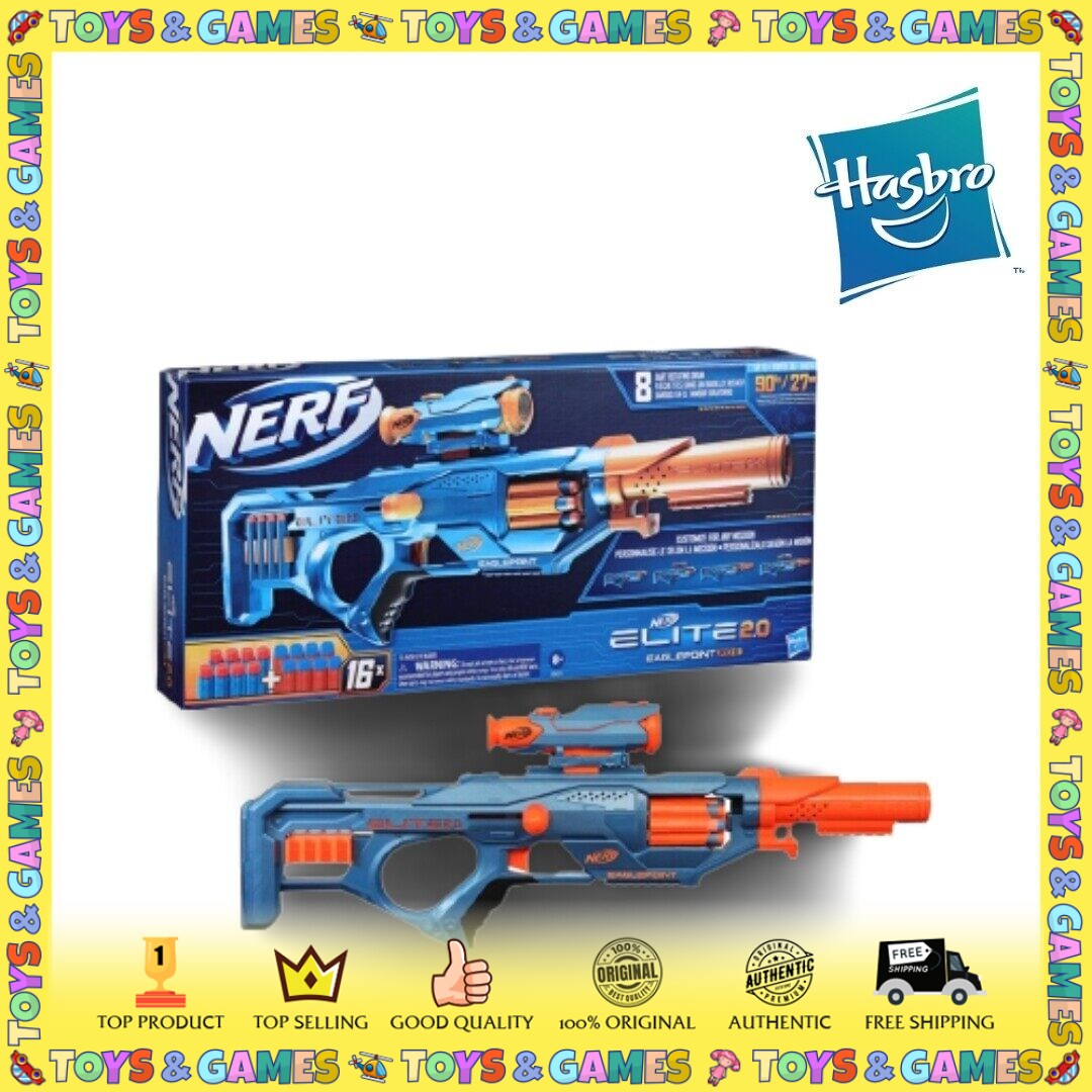 Nerf Elite 2.0 Eaglepoint RD-8, with 16 Darts, Detachable Scope