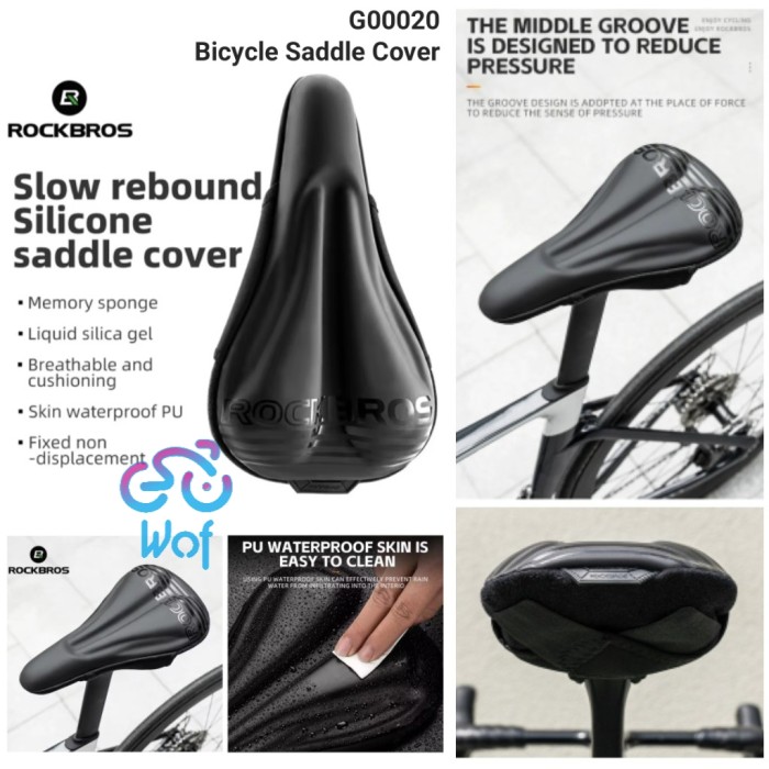 ROCKBROS G00020 Bicycle Saddle Cover Liquid Silicone Seat Riding