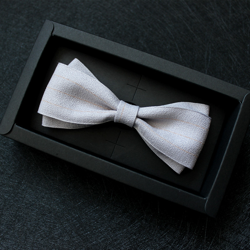 Men Accessories Gentleman's bow tie, Japanese and Korean suit shirt, formal bow tie, groom's best man collar, double layer bow tie
