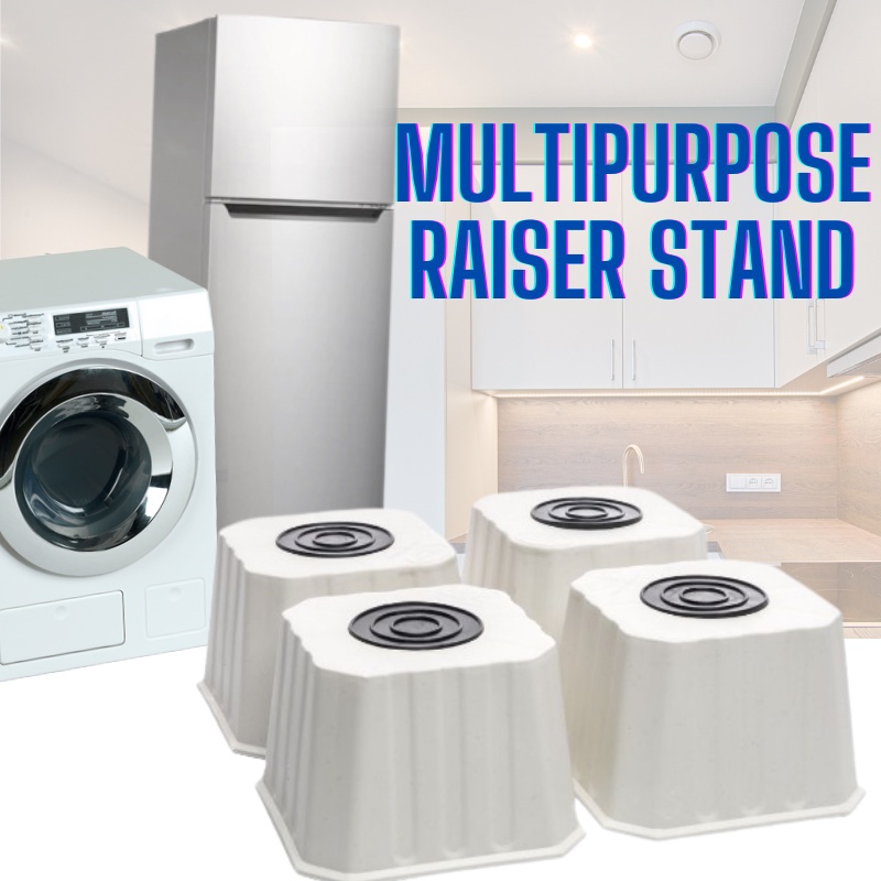 Mini Fridge Stand-Adjustable Refrigerator Base Stand Dryer Stand-Washer 4 Heavy Duty Feet Increase Height 6.5-9cm Max Load 300KG Stand for Washing Machine Fridge 