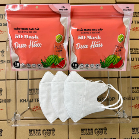 Thùng 200 chiếc khẩu trang 5D dưa hấu