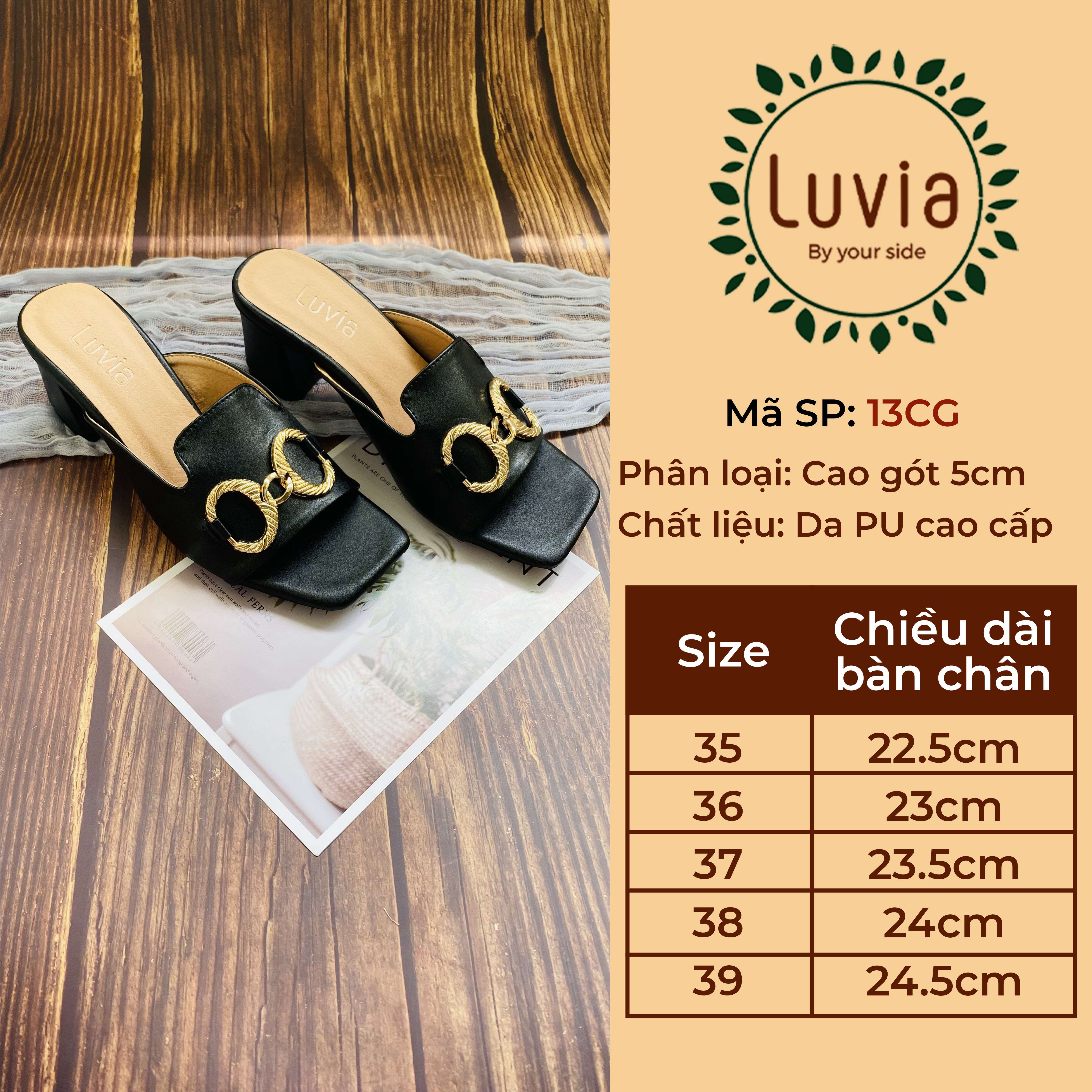 Giày cao gót đẹp thời trang 5 phân Luvia 13CG