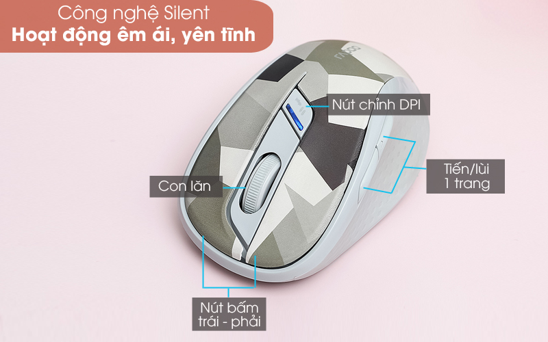 Chuột Bluetooth Silent Rapoo M500 ( Like New )