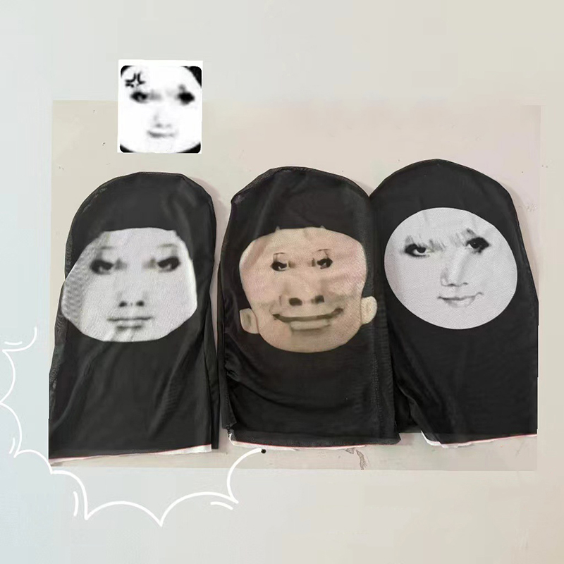 Full Face Visual Mesh Mask Party Horror Hood Party Supplies Accs Cosplay Props Sunscreen Prevention. 