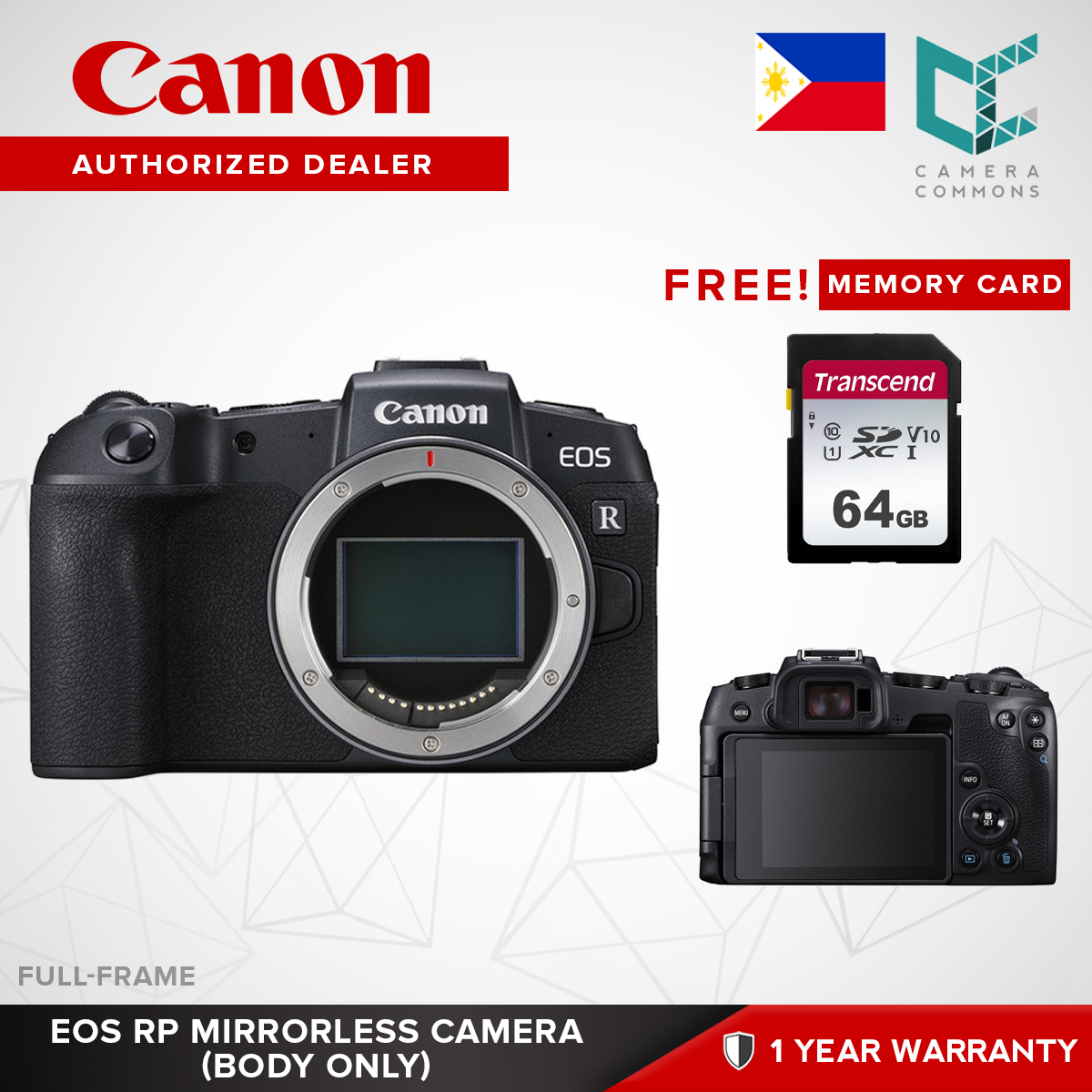 Canon EOS RP Mirrorless Camera Body Full Frame with RF 24-105mm Lens