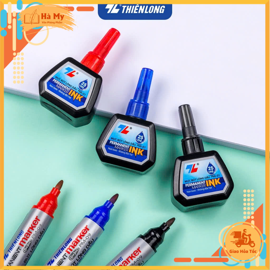 Mực bút lông dầu 25ml Thiên Long PMI-01