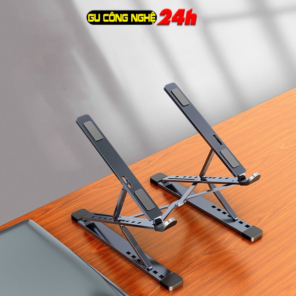 Giá đỡ Laptop N8, kệ đỡ Laptop MacBook bằng nhôm 2 tầng có thể chỉnh góc nhìn, nâng chiều cao, mẫu mới