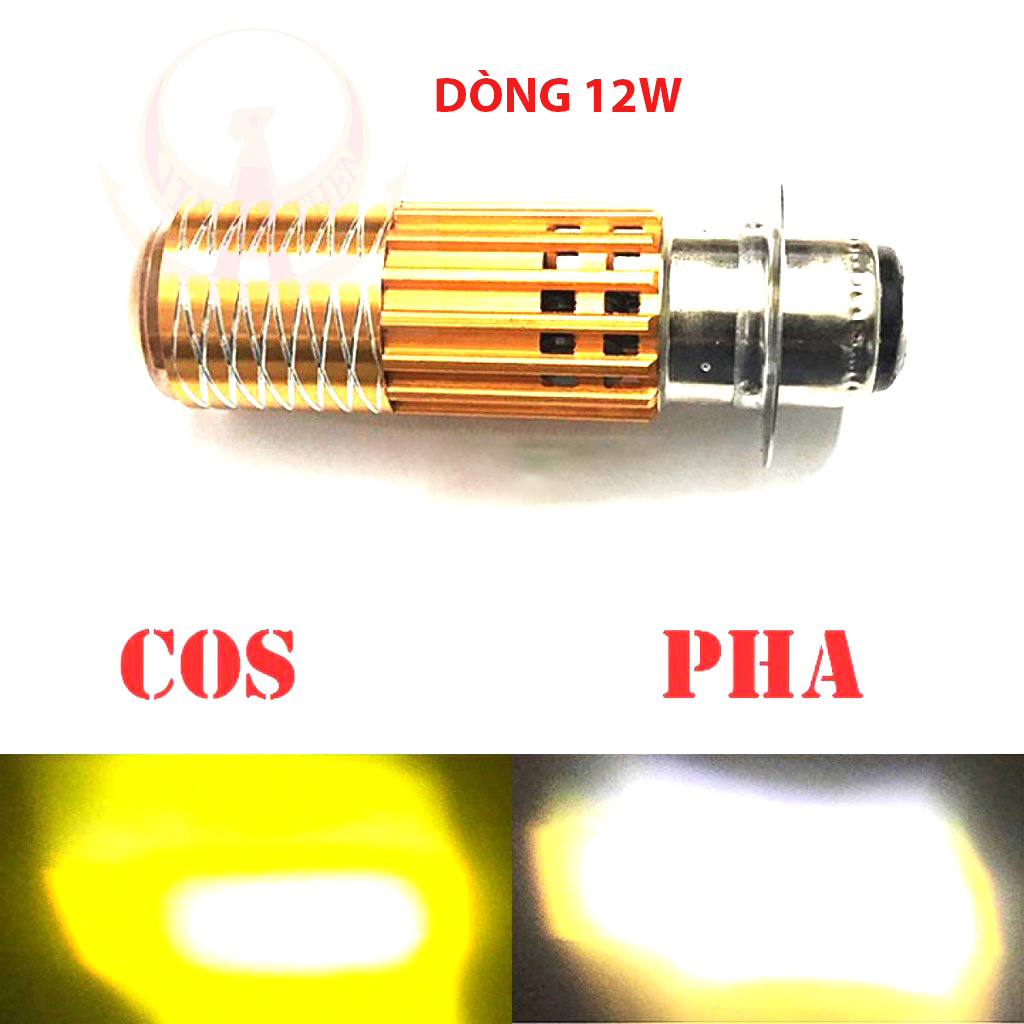 Đèn Pha Led Bi Cầu Mini 2 Mầu Cos Vàng Pha Trắng