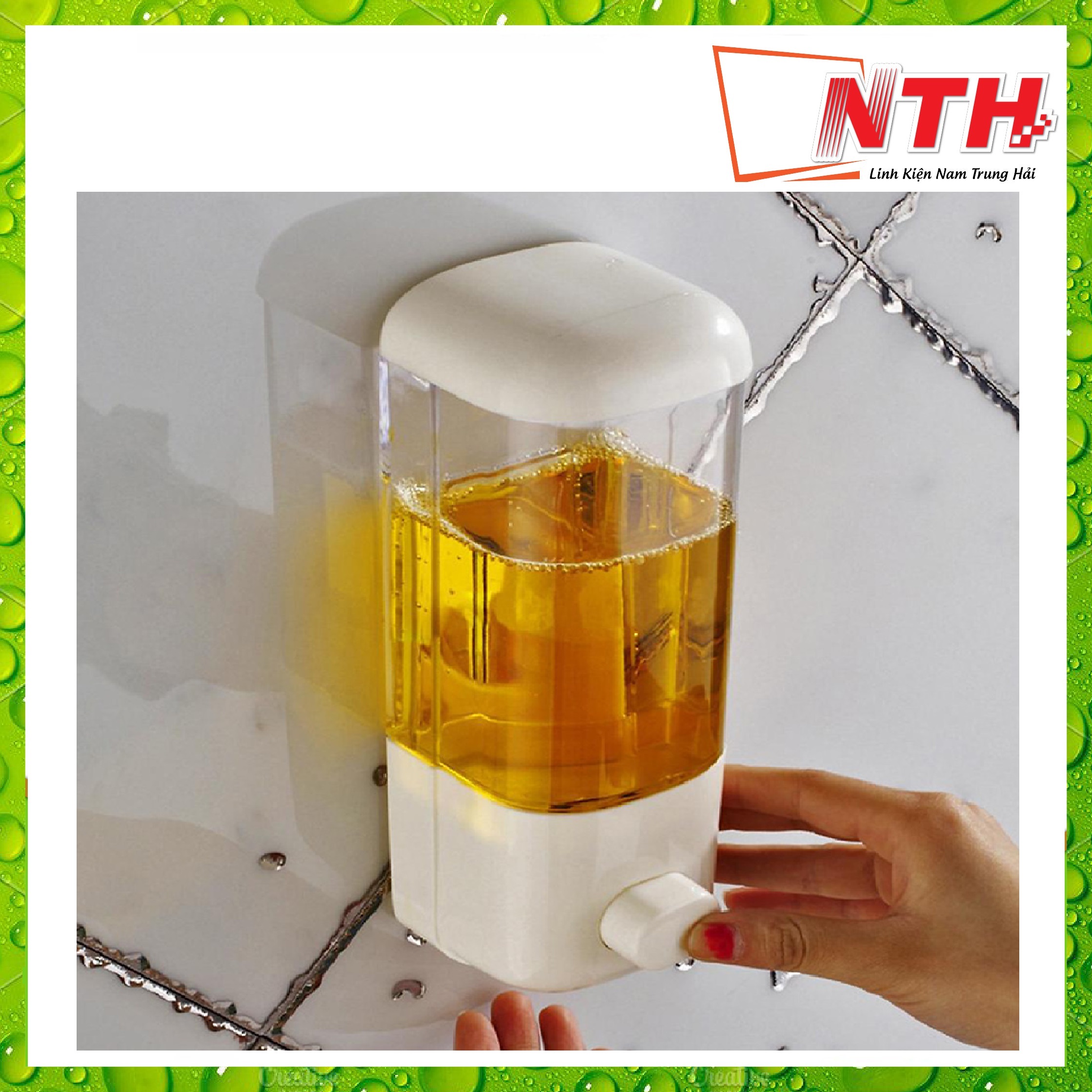 Hộp đựng xà phòng, dung dịch rửa tay tiện dụng treo tường