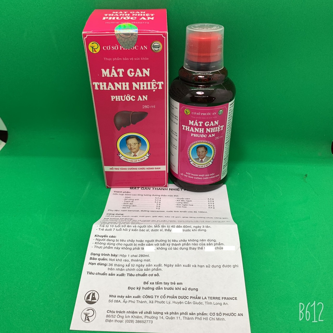 MÁT GAN THANH NHIỆT PHƯỚC AN 280ML (Hỗ trợ thanh nhiệt, mát gan, giải độc, bảo vệ gan,...)