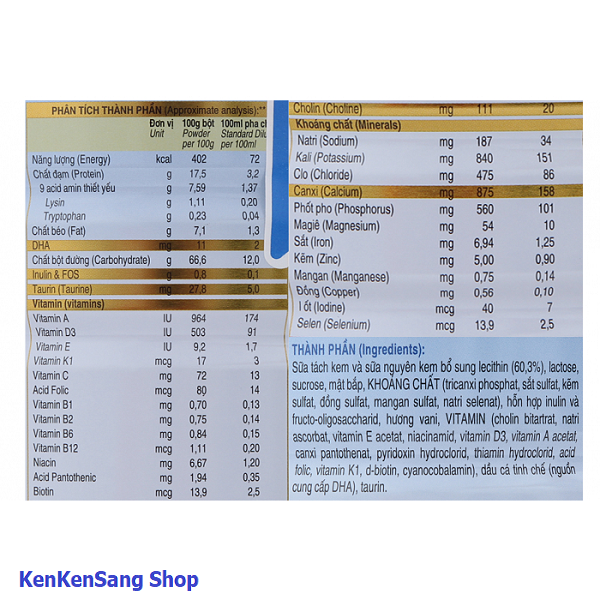 Sữa bột Abbott Grow Gold 3+ Hộp 1.7kg (cho trẻ từ 3 - 6 tuổi)