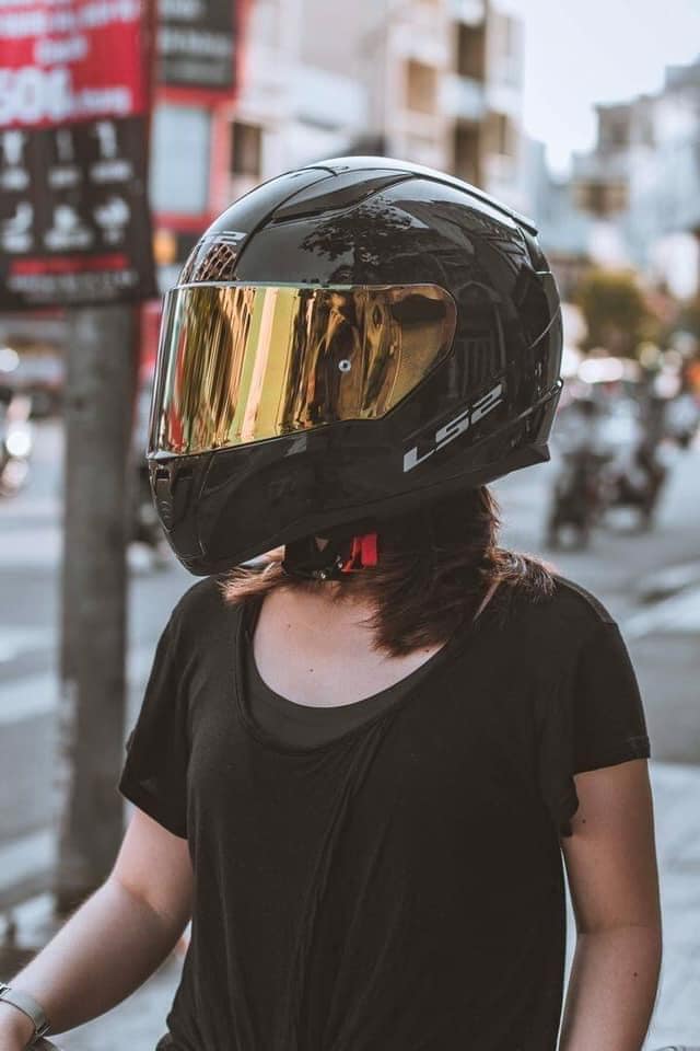 MŨ BẢO HIỂM LS2 FF353 - MÀU ĐEN BÓNG