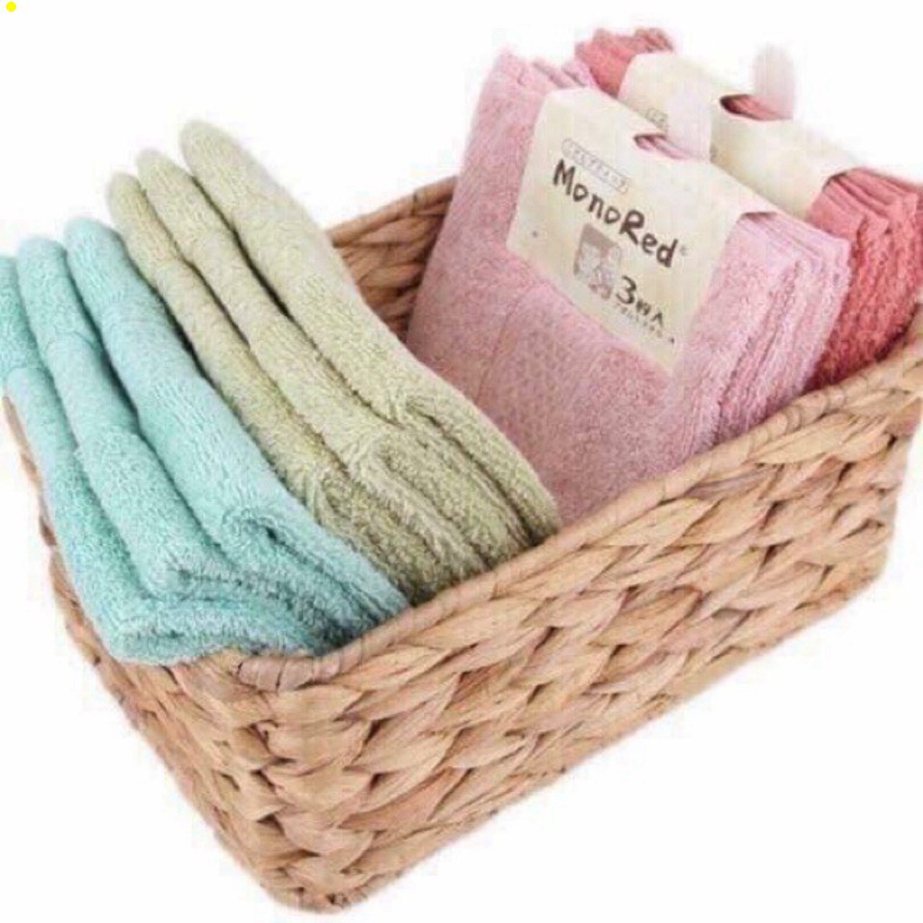 [Shopsi] Sét 3 khăn mặt Monored, SET 3 Khăn Mặt Nhật MonoRed Cao Cấp