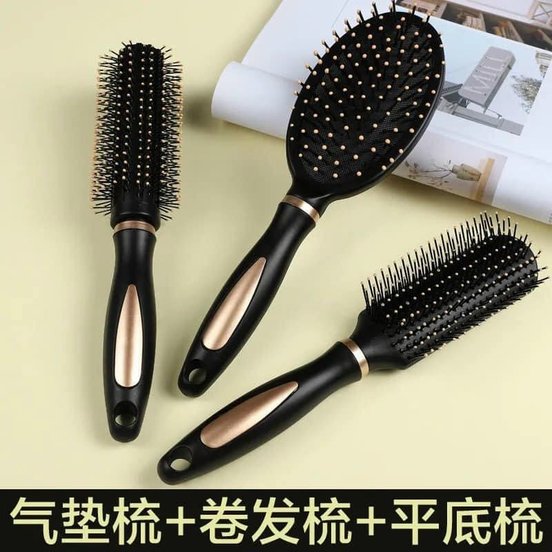 Set 3 lược chải tóc, gỡ rối, tạo kiểu cao cấp