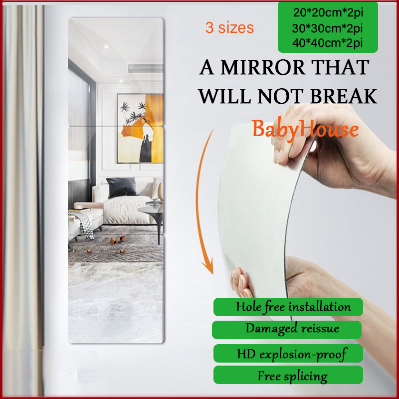Whole Body Mirror Mirror Full Body Mirror Sticker Wall Mirror for Wall