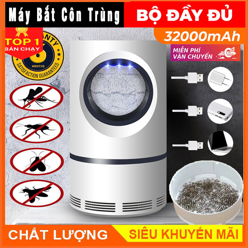 Đèn bắt muỗi để bàn thông minh ,Máy Bắt Muỗi, Ruồi, Gián Cao Cấp Mosquito Killer, Máy Diệt Côn Trùng Cắm USB Không Có Mùi Như Bình Xịt Muỗi, Không Gây Ồn Và Giật Như Vợt
