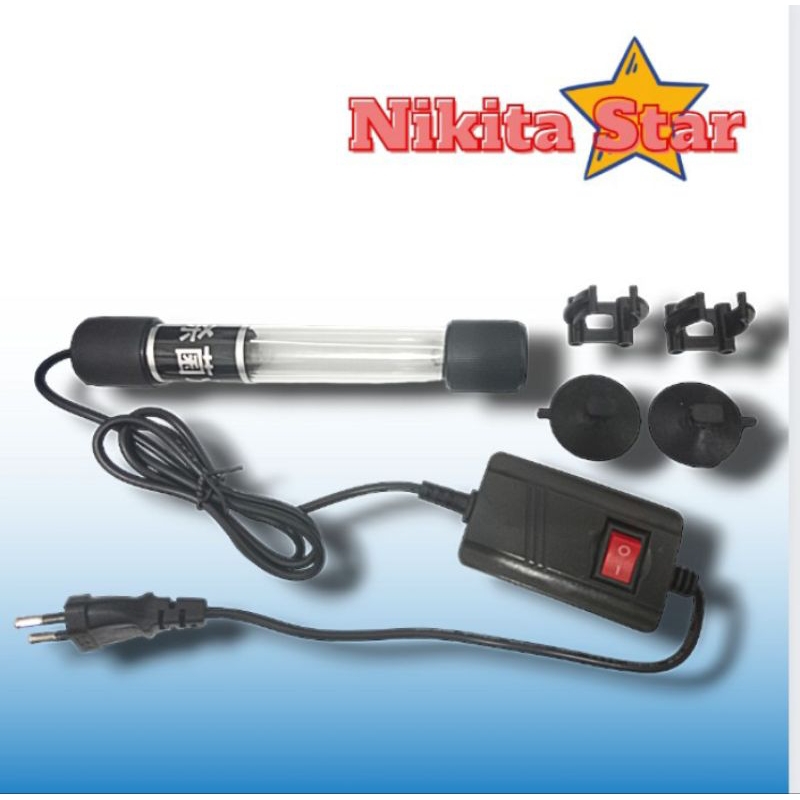 Lampu Aquarium UVC Sterilisasi Anti Lumut Bakteri NIKITA STAR NS UV 5 / 7 WATT