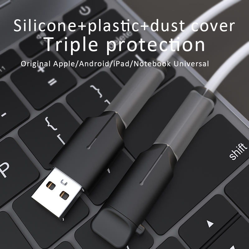 [Cho iPhone 15] bảo vệ cáp dữ liệu cáp tổ chức cuộn dây tổ chức bìa cho Apple/iPhone sạc USB Dây cáp Giá để điện thoại Phụ kiện