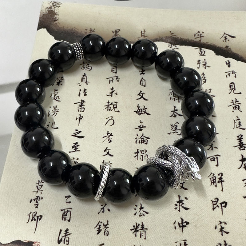 Panlong Design Glass Dragon Year Fortune Design Panlong Bracelet Niche No Collision ...