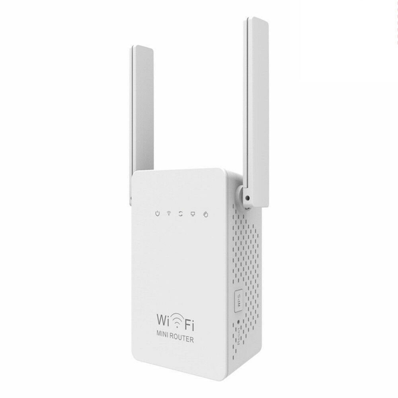 300Mbps WiFi Repeater Wireless-N Range Extender Wi-Fi Signal Booster Network Router 2.4G External Antennas US Plug thumbnail