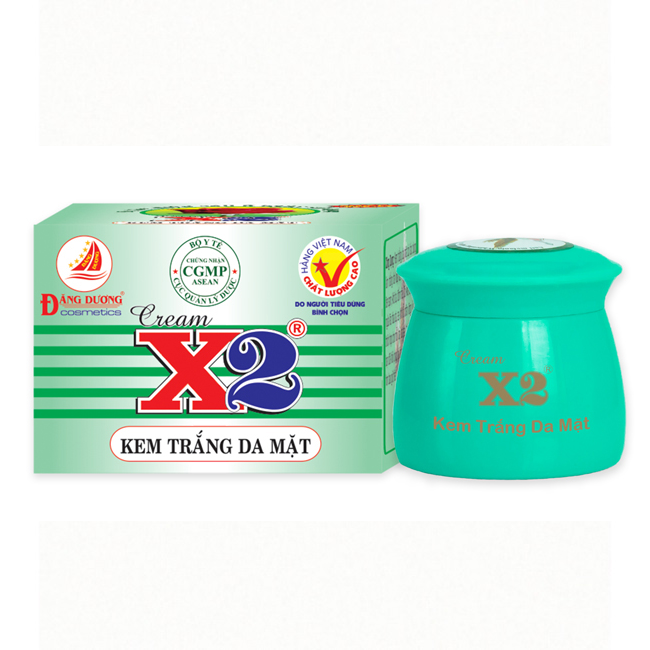 Kem trắng da mặt X2