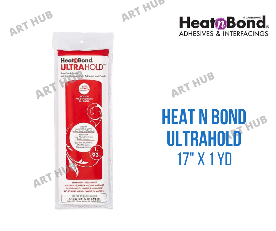 ART HUB - HEATNBOND Iron-on Adhesive (Various Sizes Available, Ultrahold,  Hem, Lite, No Sew)