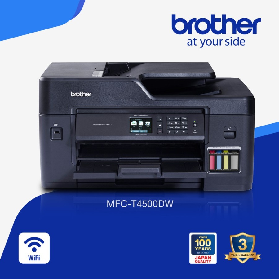 Printer Brother MFCT4500DW/print/scan/copy/fax Lazada Indonesia