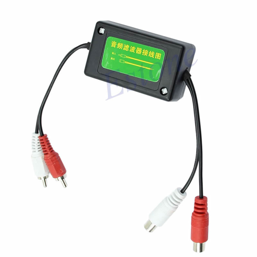 3.5mm Car RCA Amplifier Audio Noise Filter Ground Loop Isolator Suppressor NEW