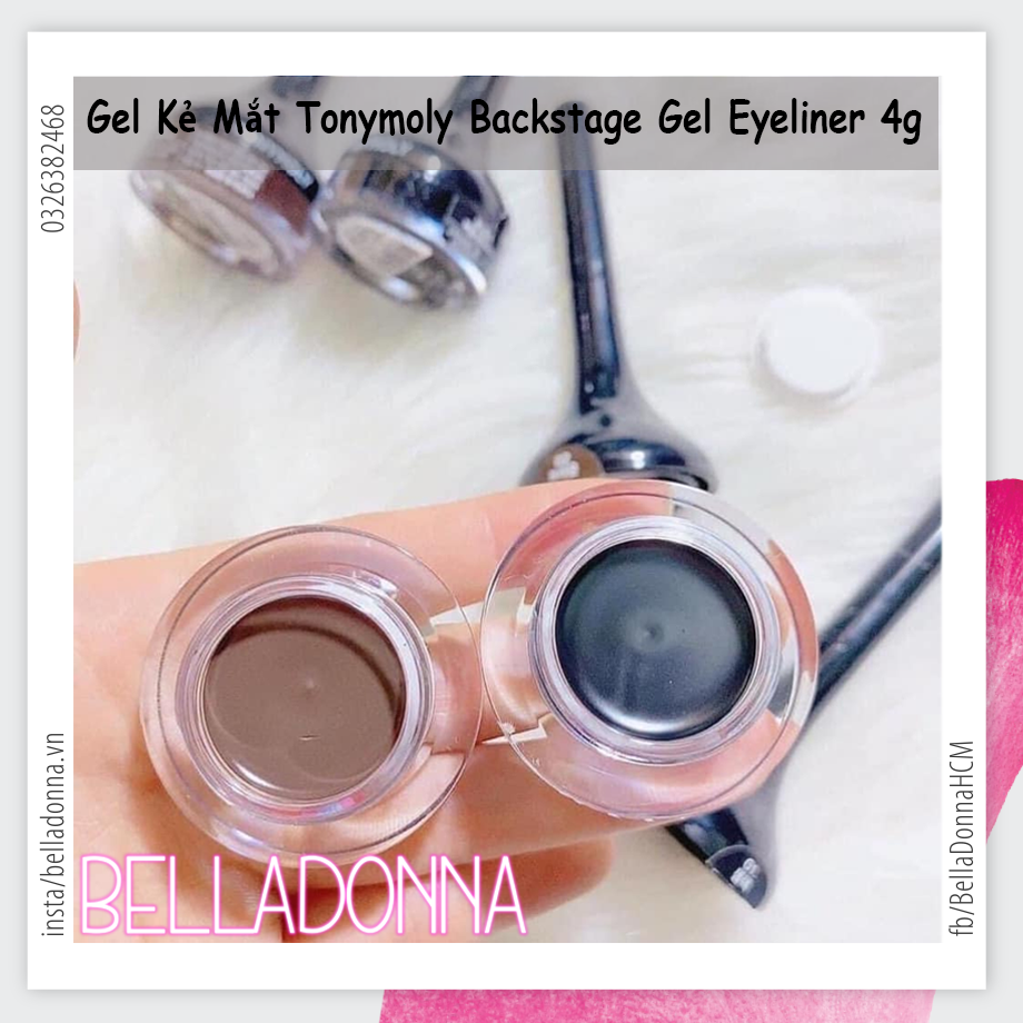 Gel Kẻ Mắt Chống Trôi TonyMoly Backstage Gel Eyeliner 4g