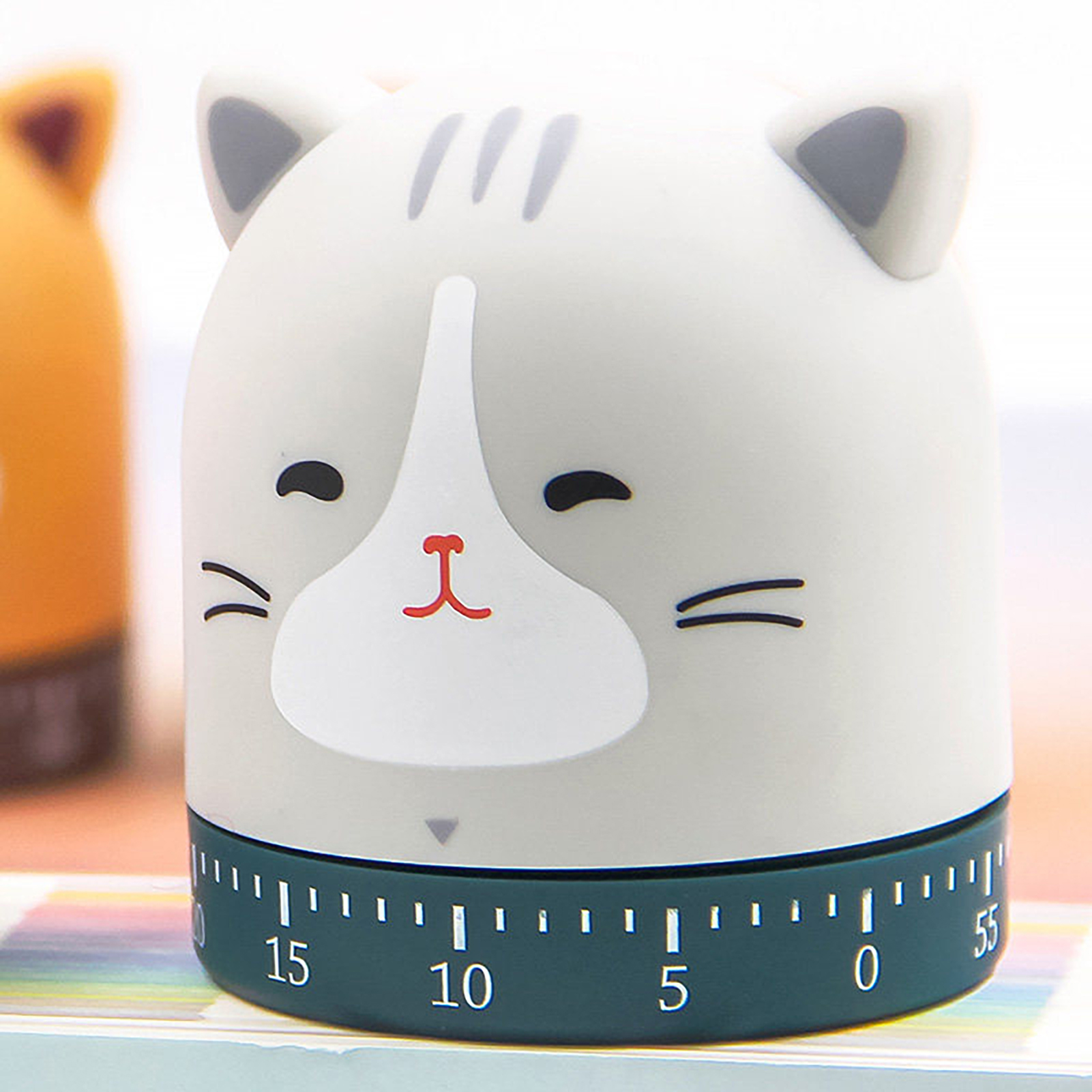 Manual Countdown Timer Mechanical Kitchen Timer Cartoon Mechanical Timer Cute Design Compact Size No Battery Needed Easy Manual Operation Ideal Countdown Timer