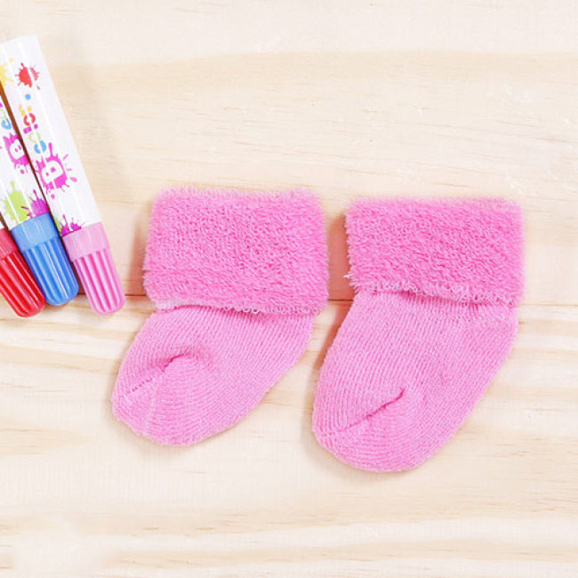 Combo 2 Đôi Vớ Len Mềm Cho Bé Sơ Sinh