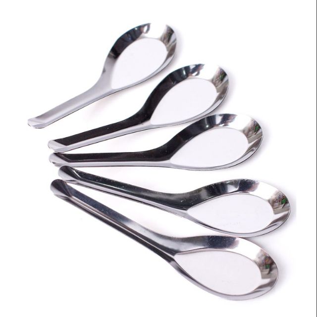 combo 10 Thìa inox ăn phở , ăn cơm cao cấp
