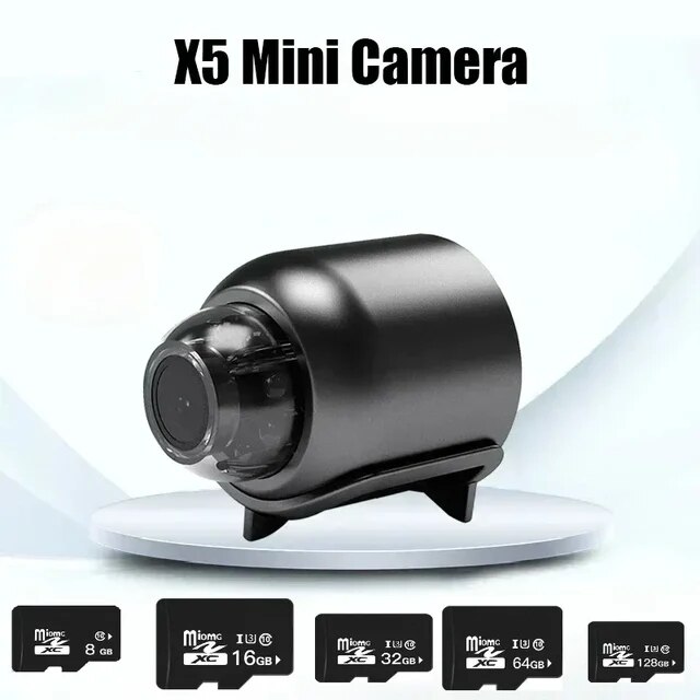 Dixsg Hd 1080p X5 Mini Wifi Camera Ir Night Vision Motion Detection Wide Angle Ip Cameras Home Security Camcorders 2.4g Wifi
