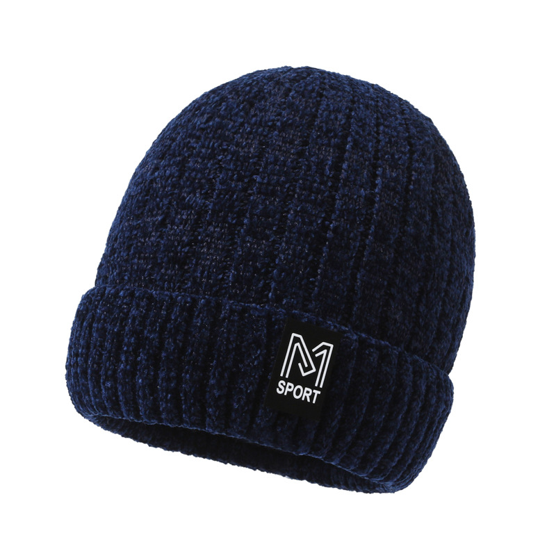 KOETSU【COD】New Knitted Hat Letter Warm Woolen Hat Hoodie Cold Cap
