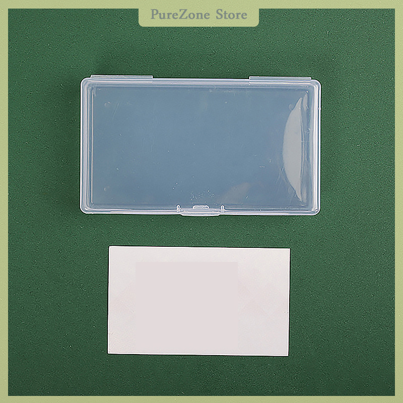 Transparent Plastic Storage Box Organizer Stickers Box Desktop Container Washi Tape Stickers Box Art Tool Case Stationery