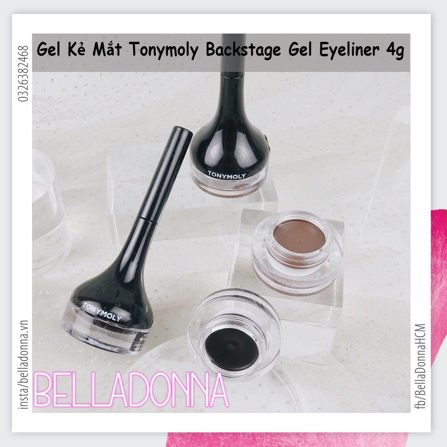 Gel Kẻ Mắt Chống Trôi TonyMoly Backstage Gel Eyeliner 4g