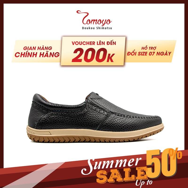 Giày lười nam da nubuck tomoyo tmn22601