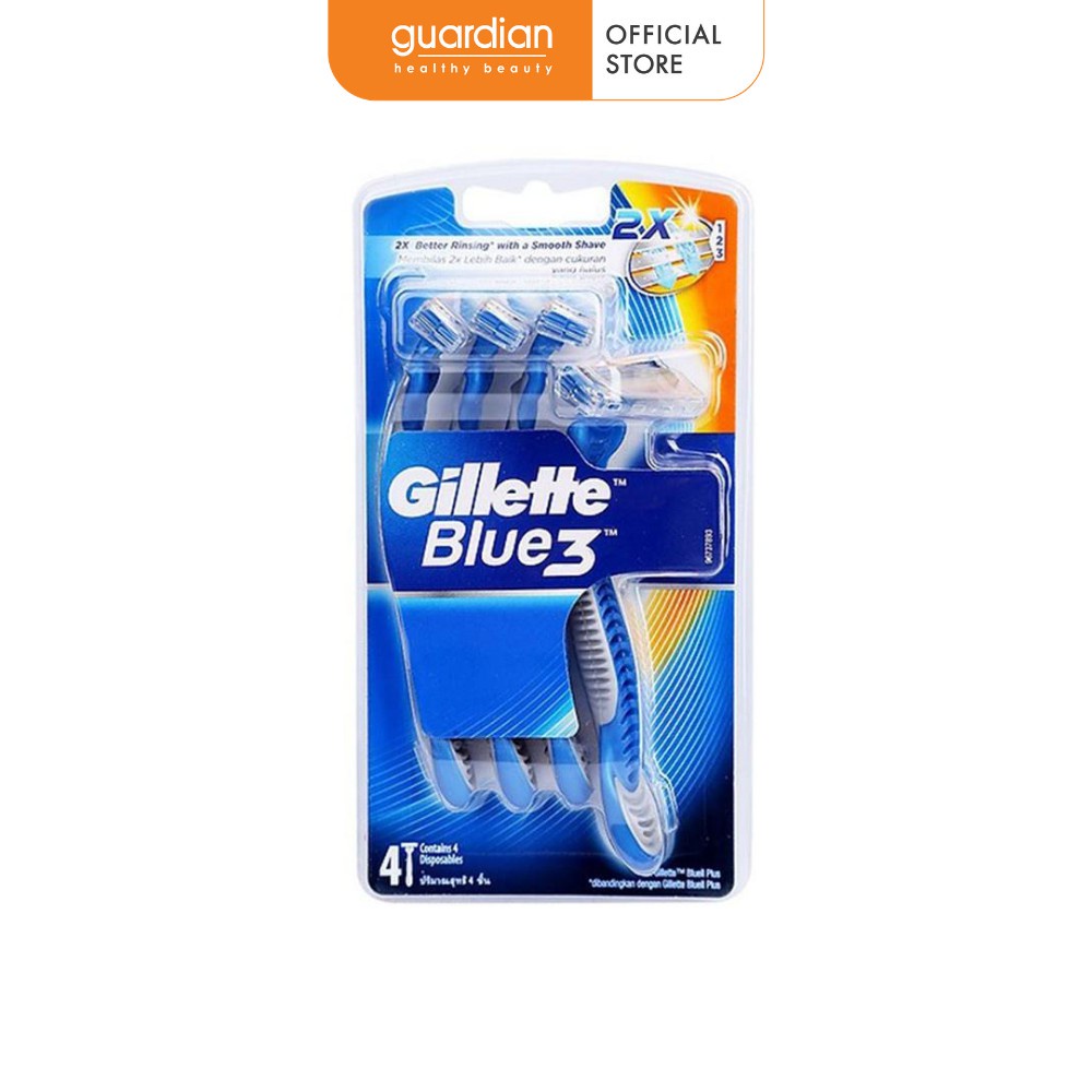 Dao cạo blue 3 gillette vỉ 4 cái
