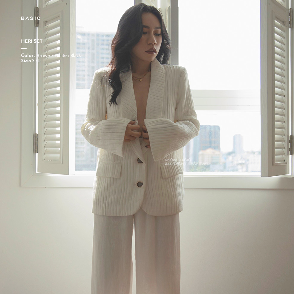 Set áo blazer và quần dài BASIC HERI SET