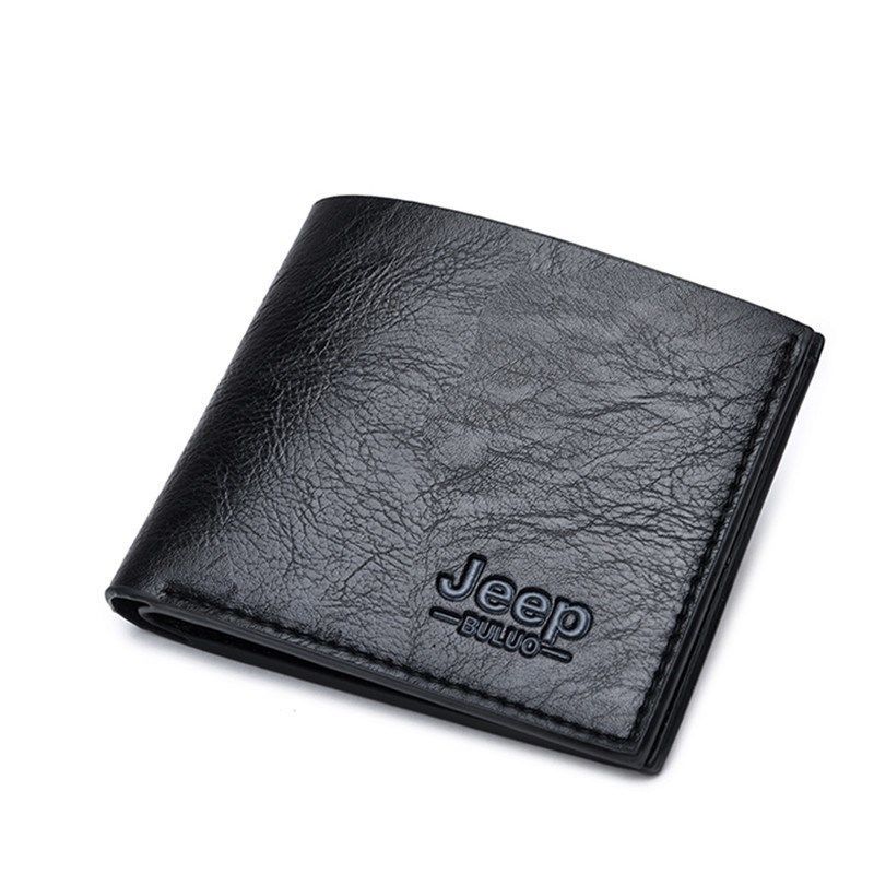【hot sale】Wallet Short Wallet Multi Card Retro Simple Men's Wallet Folding Small Change Wallet