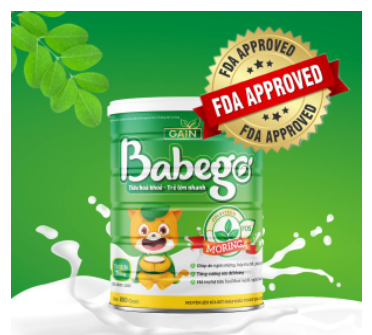 HOT SỮA CHÙM NGÂY BABEGO 800 GRAM 12-36 THÁNG