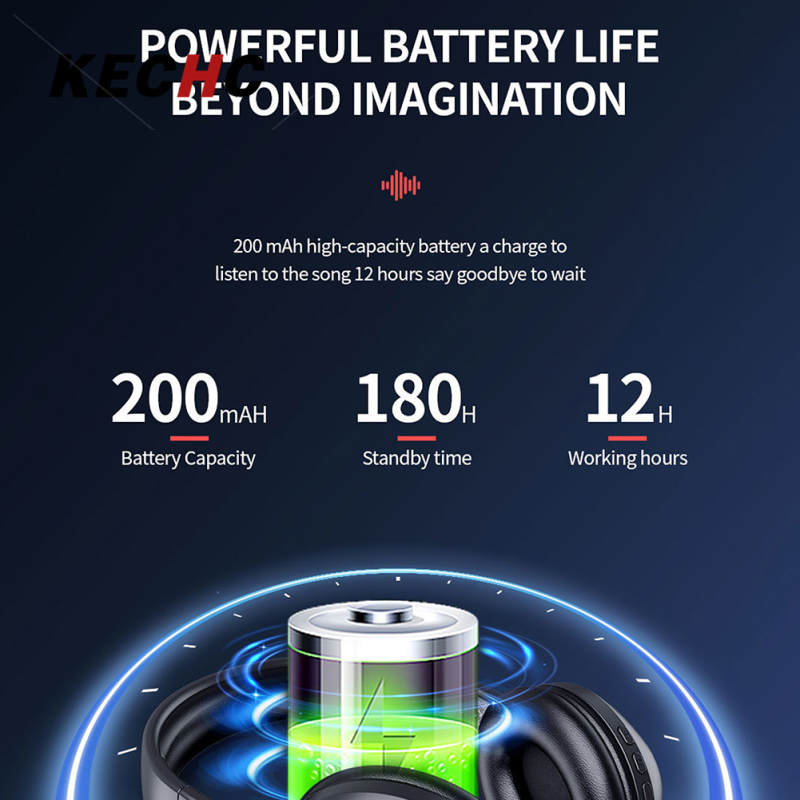 KECHc A28 Noise Canceling Headset Wireless Headset With Built-in Microphone Folding Over Ear Computer Headphones