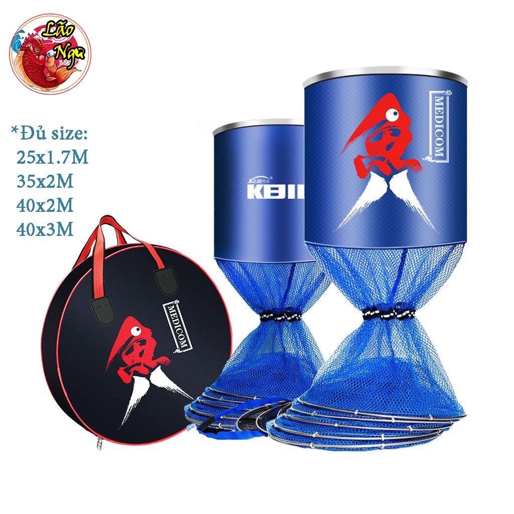 Giỏ Đựng Cá Rọng Đựng Cá khung kim loại siêu bền, túi đựng cá, dòng cao cấp-chất lượng giá rẻ - RC1