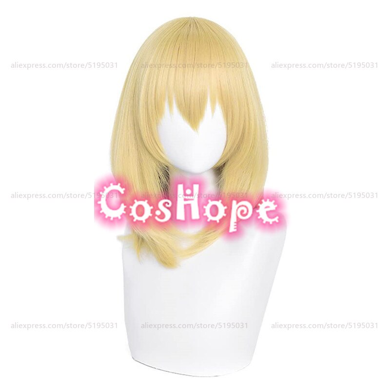 Howl Cosplay Wig Howl's Moving Castle Cosplay 45Cm Short En Wigs Cosplay Anime Cosplay Wig Heat Resistant Synthetic Wigs