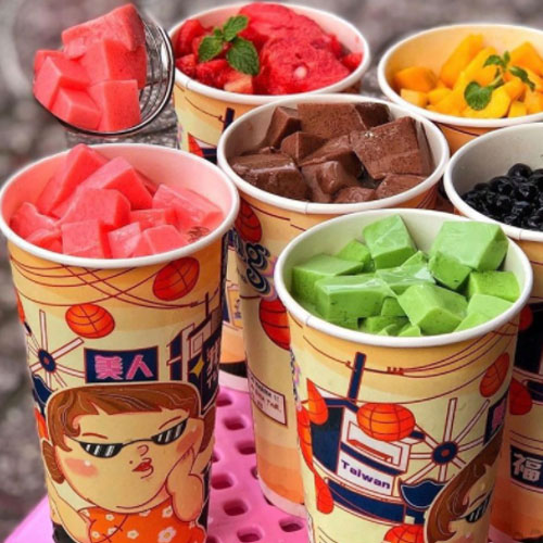 Combo 5 vị Pudding Trứng, Dâu, Khoai Môn, Dưa Lưới, Chocolate (100-500gr)