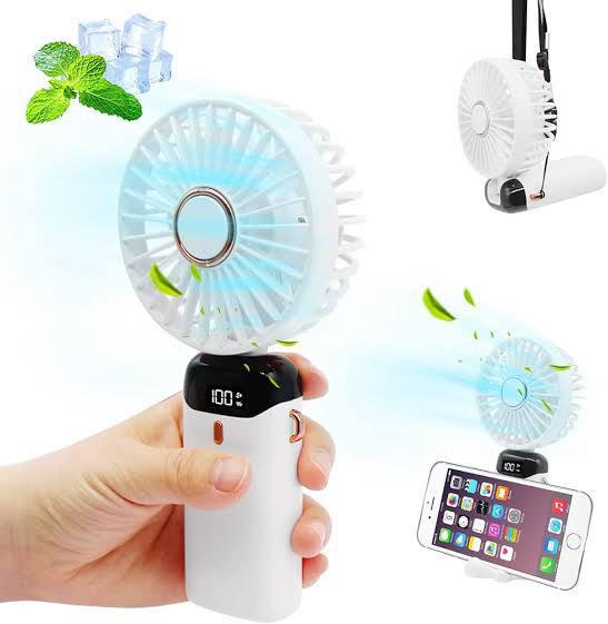 ✅ Rechargeable Mini Fan – Stylish & Portable | MNK SHOP.
