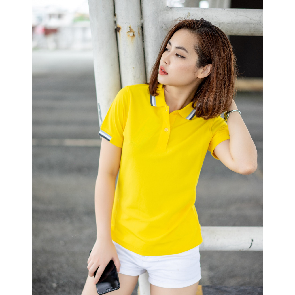 Áo Polo Nữ Poligan Nhập Khẩu thá¡ Lan (Yellow)