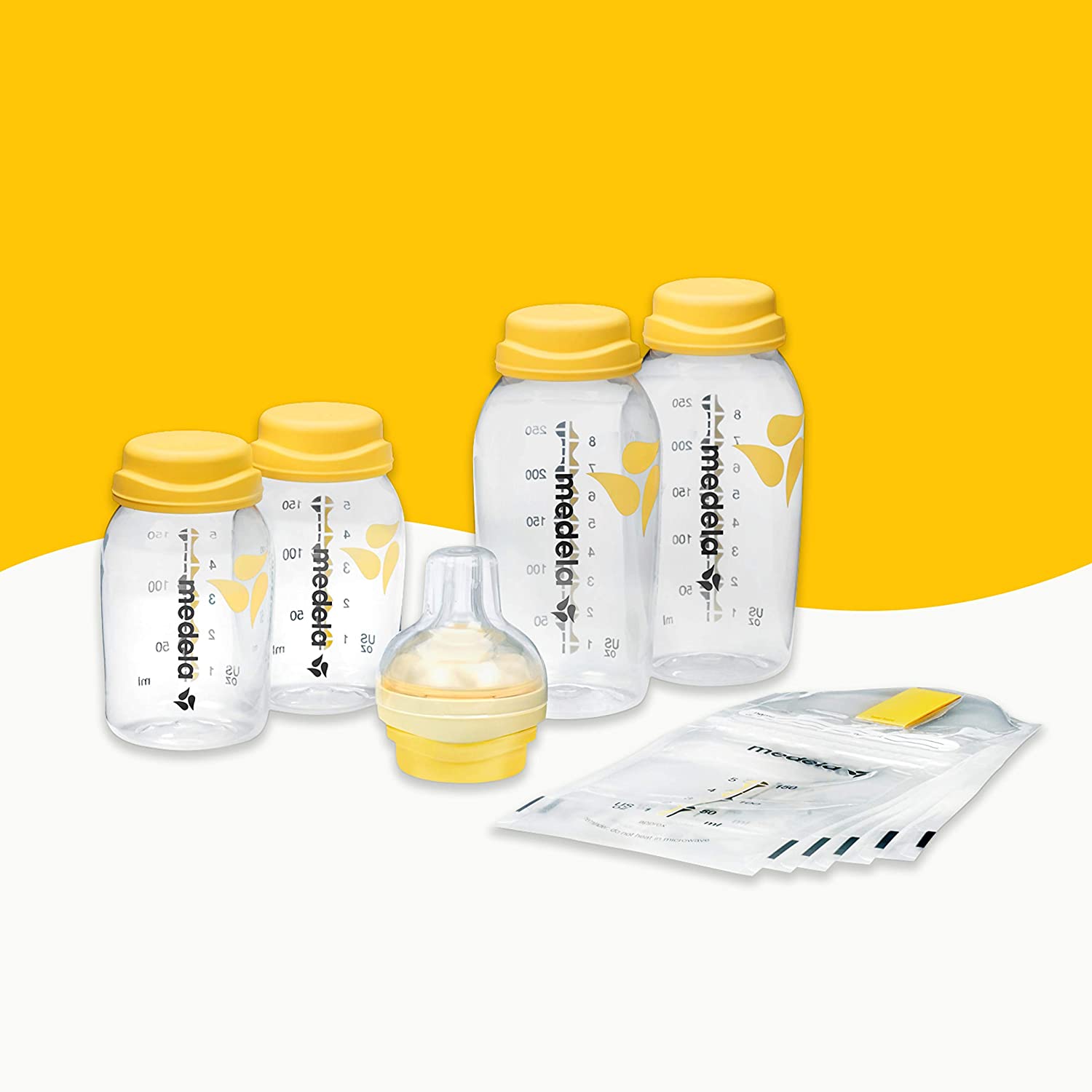 medela breast bottle set