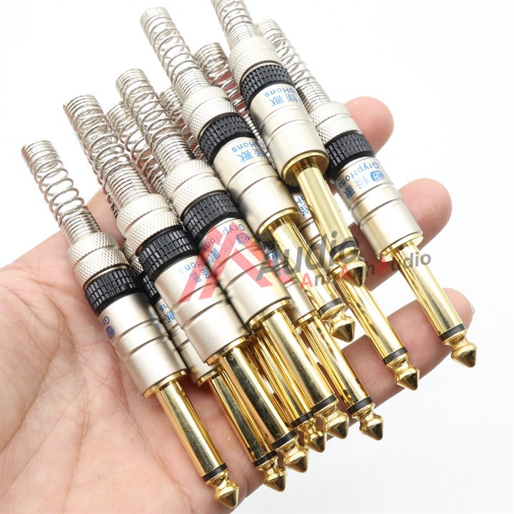 Jack 6 ly liton thẳng loại tốt , jack 6.35 giá 01 cái , rắc 6 li , longanhaudio