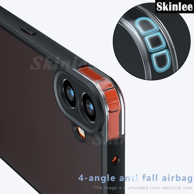 Phone case For CMF Phone 1 Back cover Air Cushion Soft Silicone Clear Transparent Shockproof Armor Cover For CMF Phone 1 Cover cases.